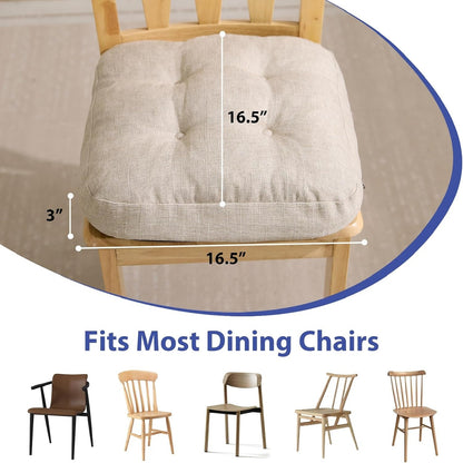 Beige Memory Foam Chair Cushions